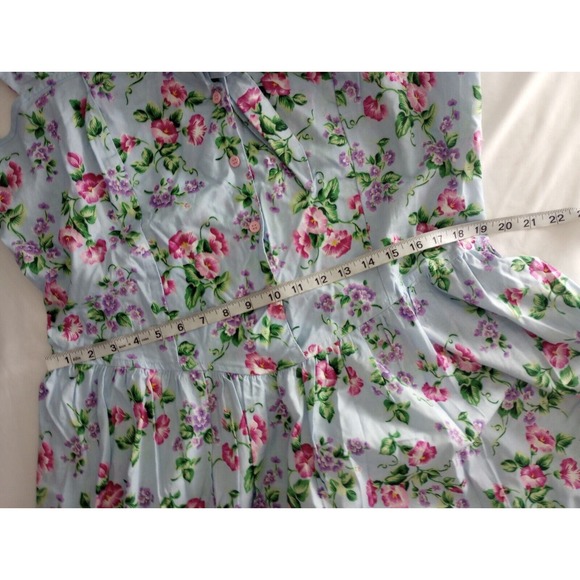 Chandni Dress Women XL 16/18 Floral Sweetheart Pastel Fit Flare Maxi Colorful - Picture 7 of 10